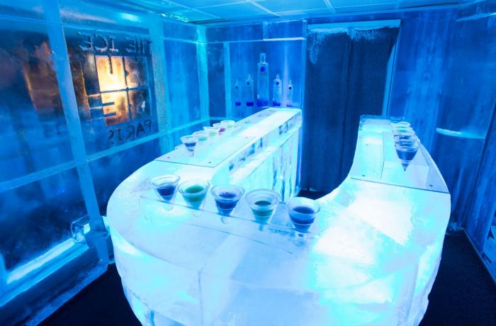 Le bar glacé du Ice Kube Bar