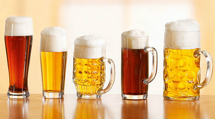 Différents types de bière