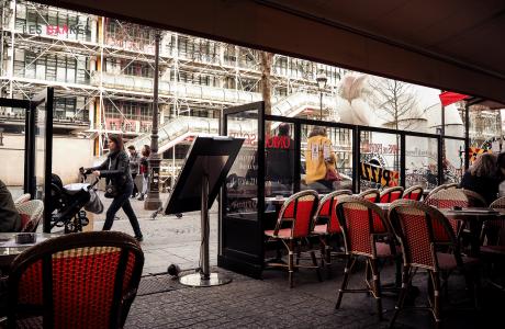 Le Restaurant le Cirque à Paris 4 - La vue de la terrasse