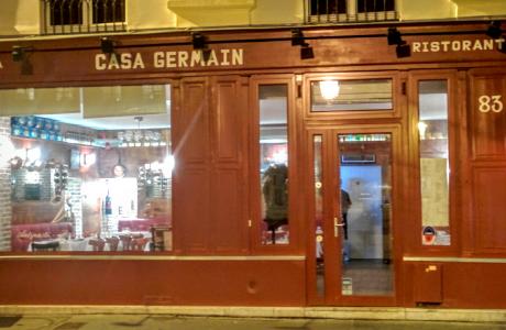 Le Bar-Restaurant la Casa Germain à Paris 7 - La devanture