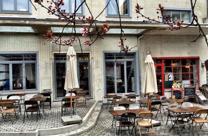 Le Bar-Restaurant le Café la Pompe à Bruxelles - La terrasse