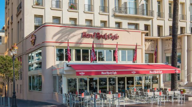Le Bar-Restaurant le Hard Rock Café à Nice - La devanture