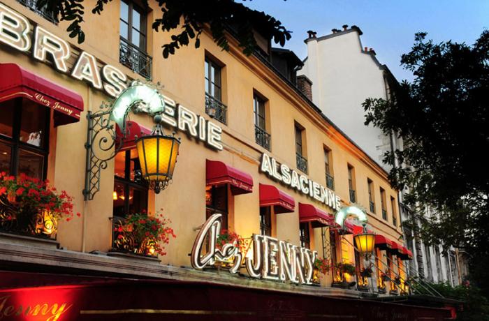 Le Restaurant le Chez Jenny à Paris 3 - La devanture