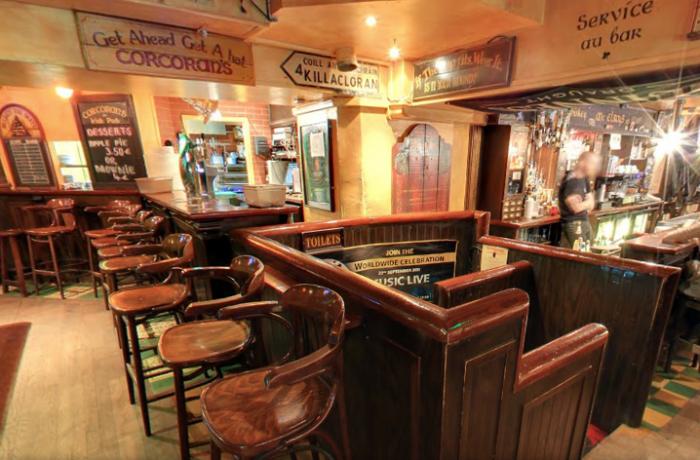 Le Bar-Pub le Corcoran's Place de Clichy à Paris 18 - Le fond du bar