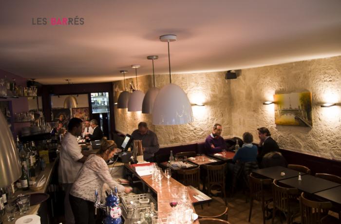 Le Bar-Restaurant le Chez Bibi à Paris 9 - La salle et le bar