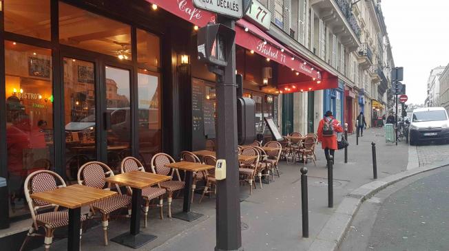 Le Bar Le Bistrot 77 à Paris 5 - La devanture
