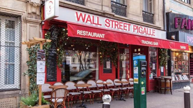 Le Bar-Pub le Wall Street Bar à Paris 9 - La devanture