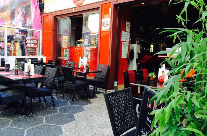 Le Bar-Restaurant le Red Kafé à Nice - La terrasse