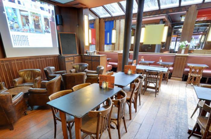 Le Bar-Restaurant l'Ultime Atome à Bruxelles - La salle privatisable