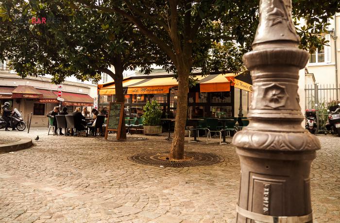 Le Bar-Pub le Magnolia à Paris 20 - La superbe terrasse