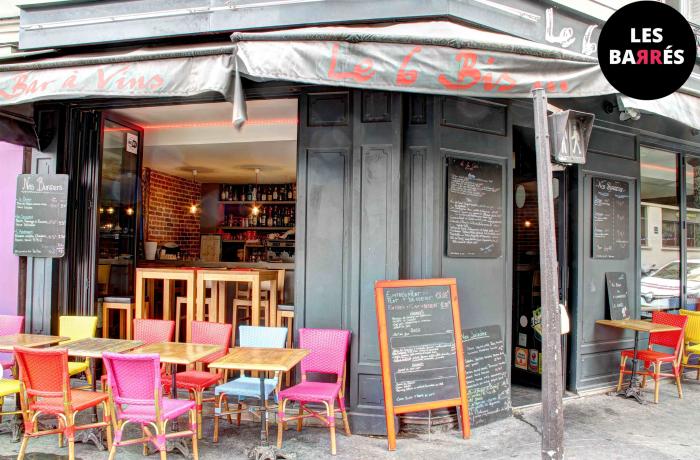 Le Bar-Restaurant le 6 Bis à Paris 18 - La terrasse