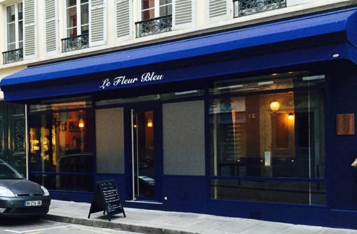 Le bar à cocktail le Fleur Bleu à Paris 6 - La devanture