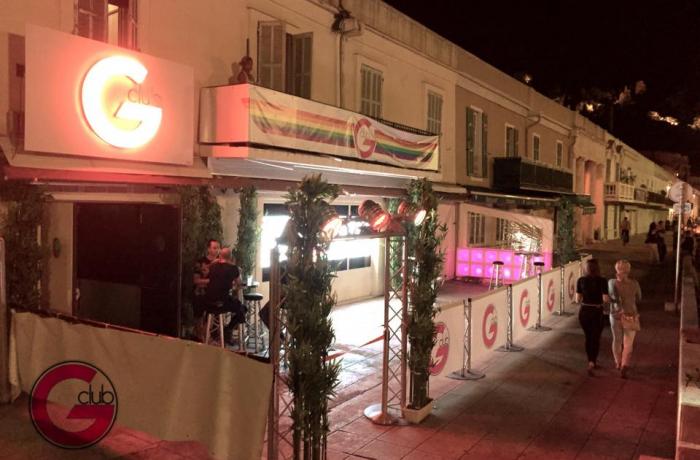 Le Bar-Club le G-Club à Nice - La terrasse