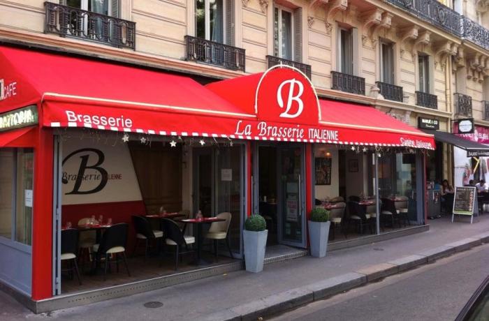 Le Bar-Restaurant la Brasserie Italienne à Paris 16 - La devanture