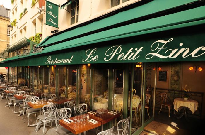 Le Bar-Restaurant le Petit Zinc à Paris 6 - La devanture