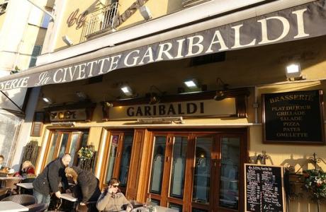 Le Bar-Restaurant la Civette Garibaldi à Nice - Vu de l'extérieur