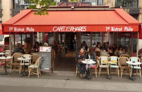 Le Bar-Restaurant le Café des phares à Paris 4 - La devanture