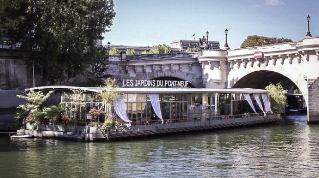 Réserver La salle de location les jardins du pont neuf à Paris - la péniche