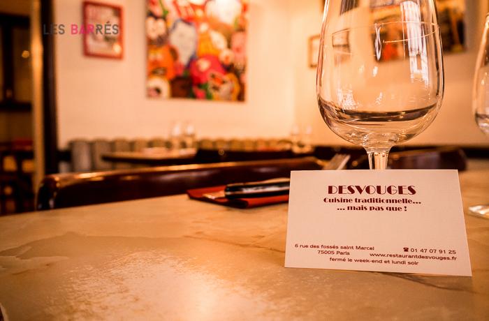 Le Restaurant le Desvouges à Paris 5 - Le Desvouges