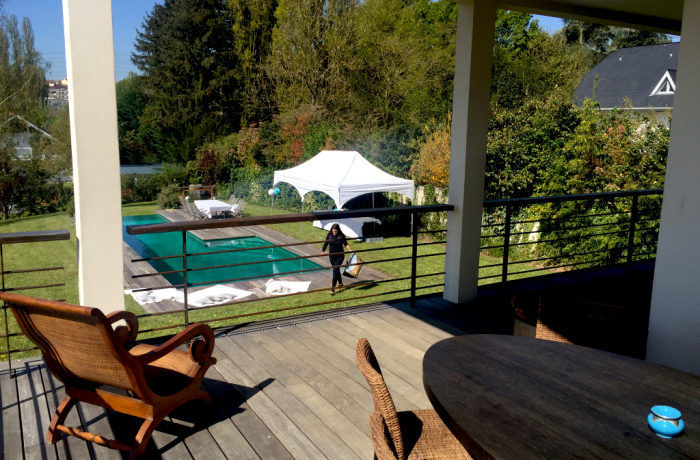 La Villa du Bois de Verrières à Verrières-le-Buisson - La terrasse