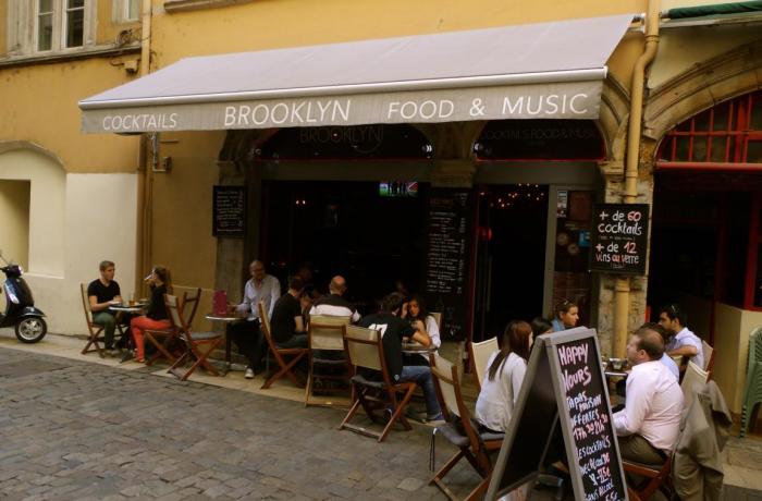 Le Bar-Pub le Brooklyn Bar à Lyon 2 - La terrasse