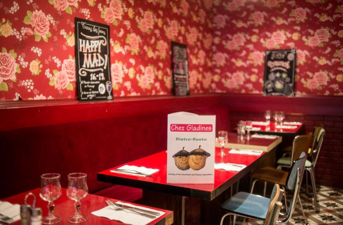 Le Restaurant le Gladines Batignolles à Paris 17 - La salle du fond