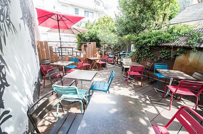 Le Restaurant le Café sur cour à Nantes - La terrasse