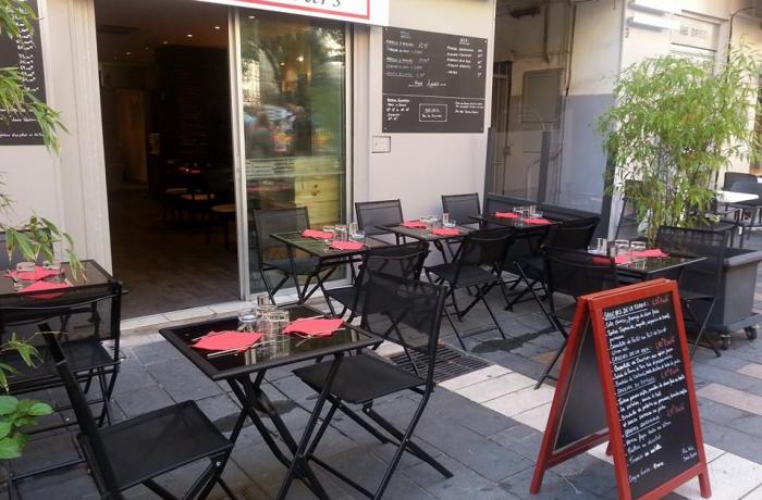 Le Bar-restaurant l'Ardoise Rouge à Nice - La terrasse