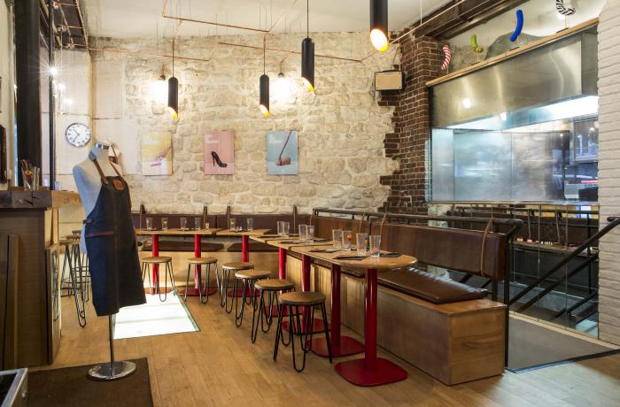 Le Restaurant Saucette à Paris 3 - La salle principale