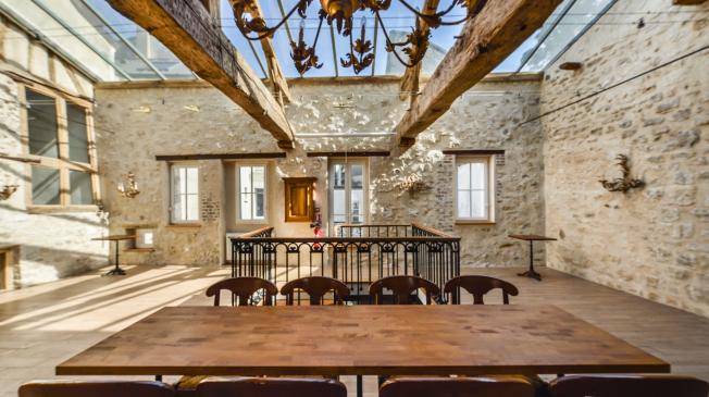 La salle de location Les Comestibles à Paris - Le vestiaire