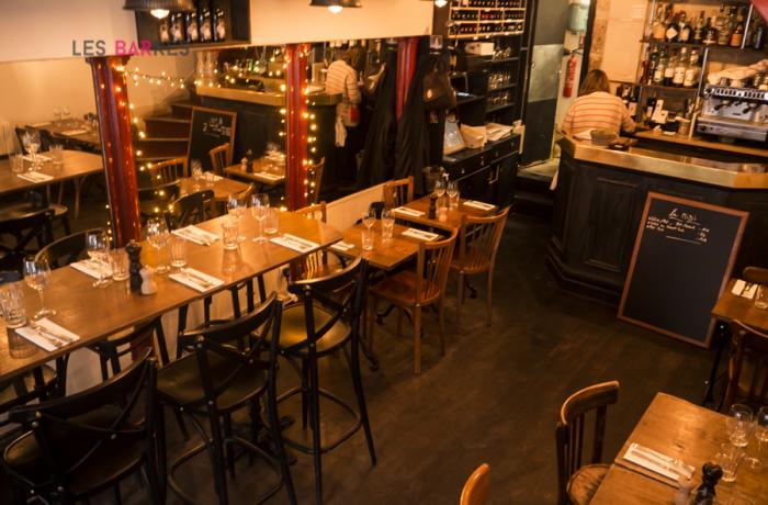 Le Bar-Restaurant le Postiche Restaurant à Paris 1 - La salle du bas et le petit bar